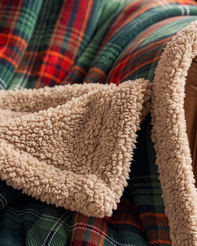 Balvaird Green Tartan Throw