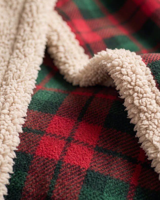 Red and Green Tartan Throw Collection