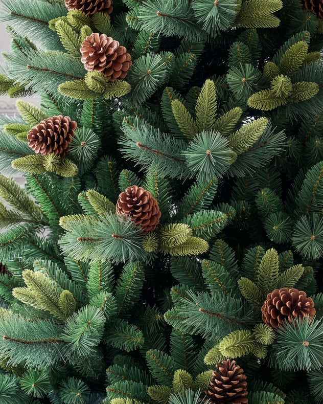7ft Pine Cone Artificial Christmas Tree