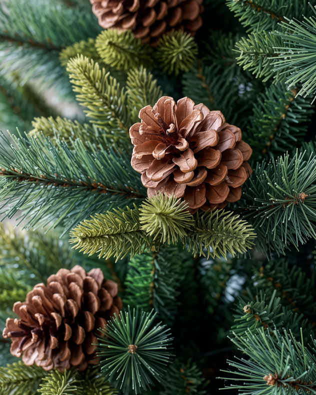 7ft Pine Cone Artificial Christmas Tree