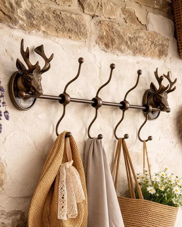 Argyll Wall Mounted Stag Hooks