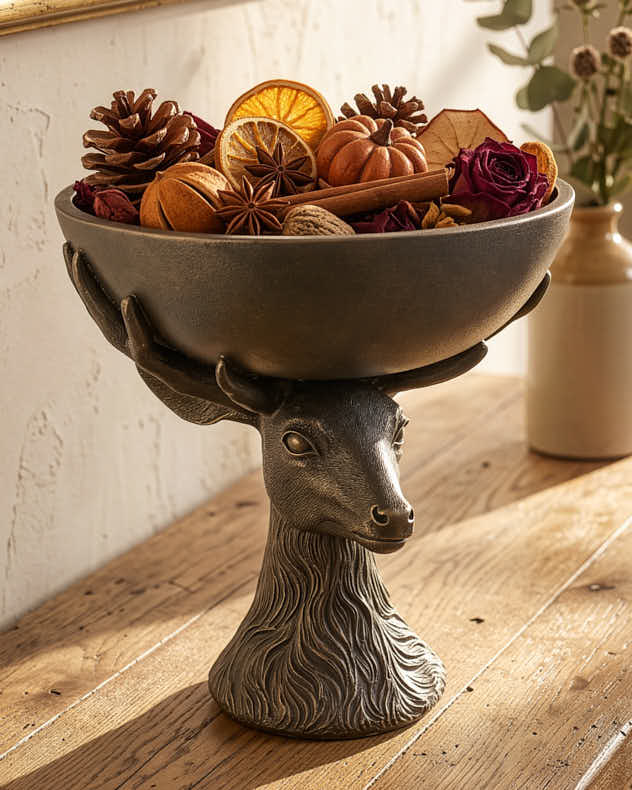 Dornoch Stag Head Fruit Bowl