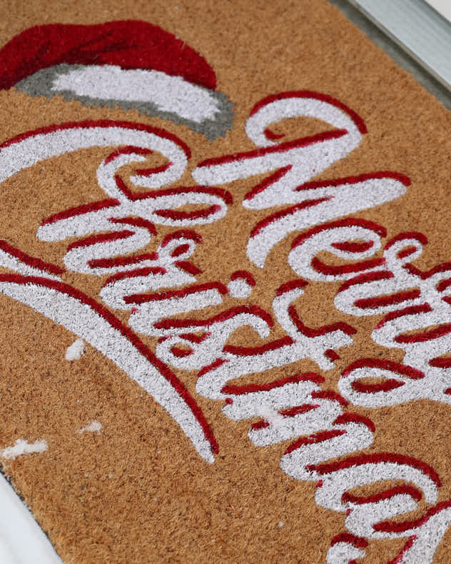 Merry Christmas Coir Doormat