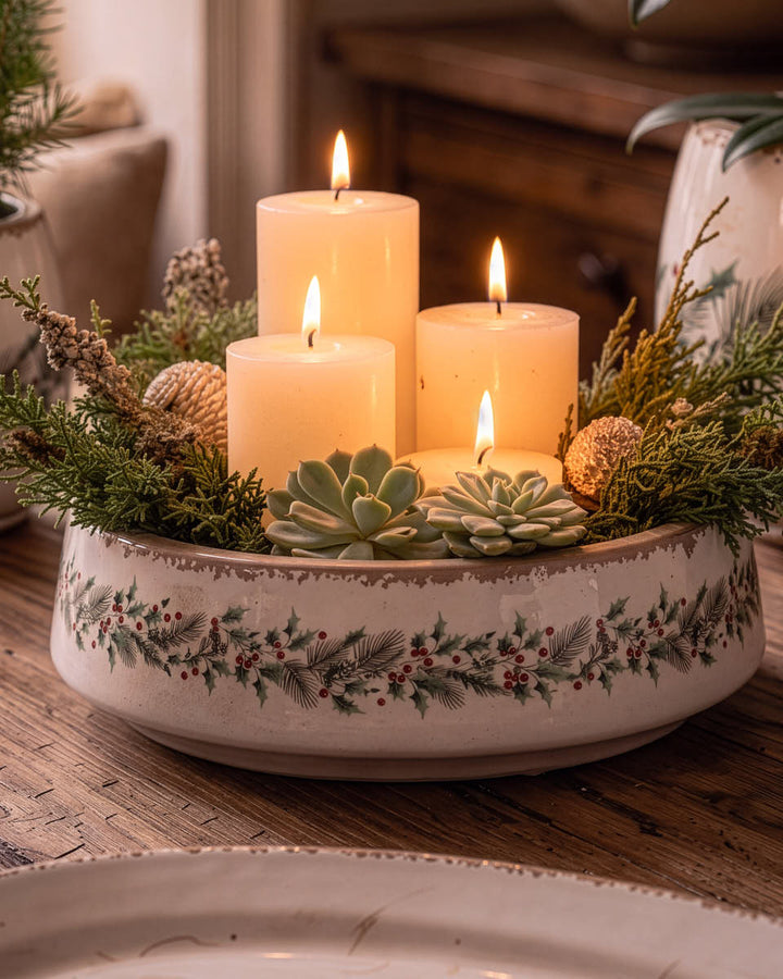 Winter Berry Ceramic Planter Collection