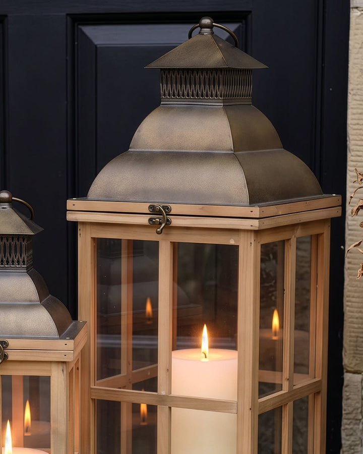 Scandi Style Wooden Lanterns