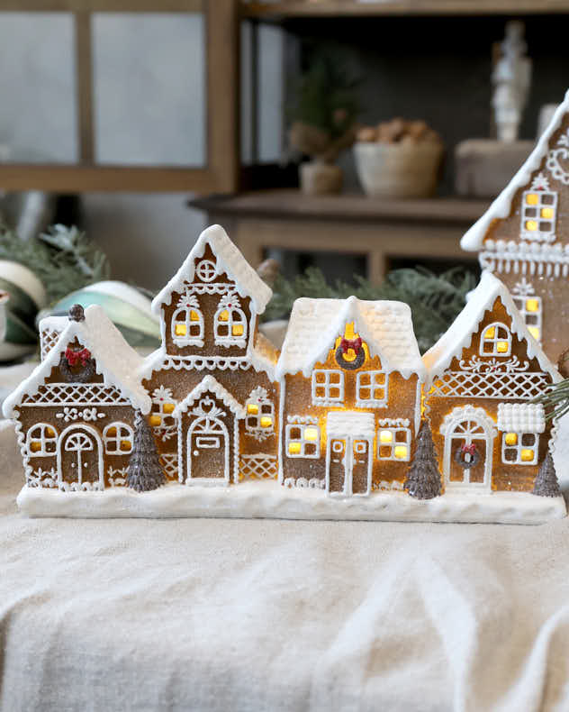 Gingerbread Village Candle Holder