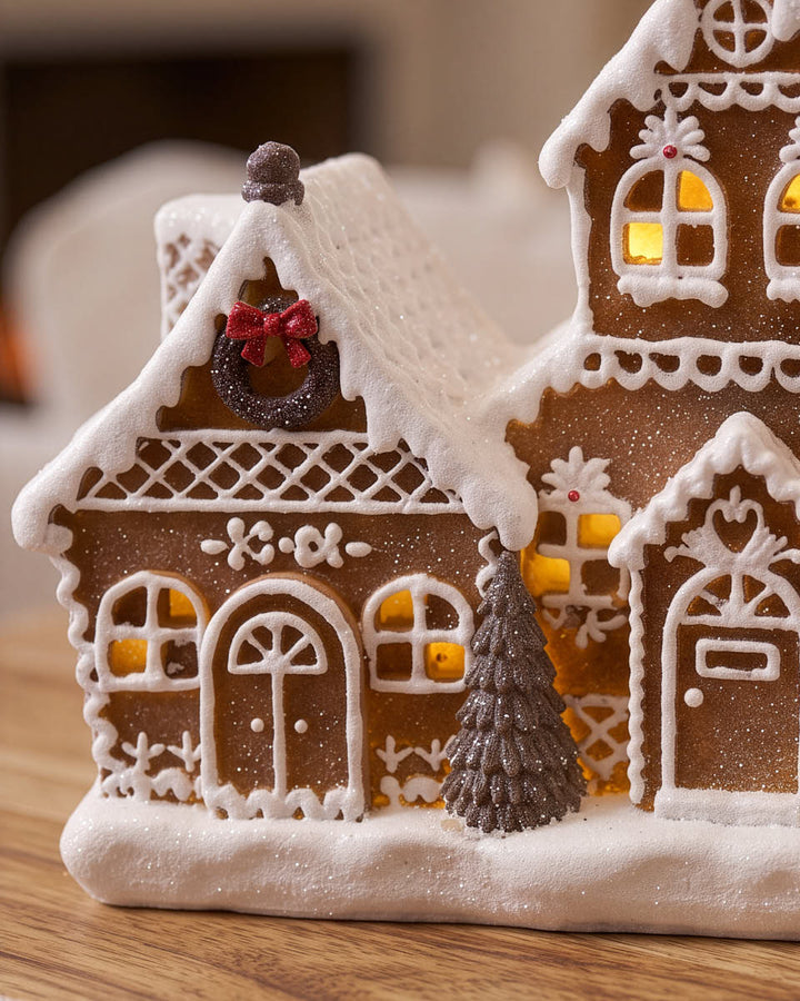 Gingerbread Village Candle Holder