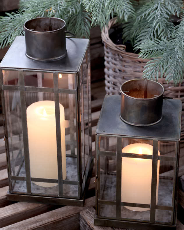 Industrial Style Candle Lanterns