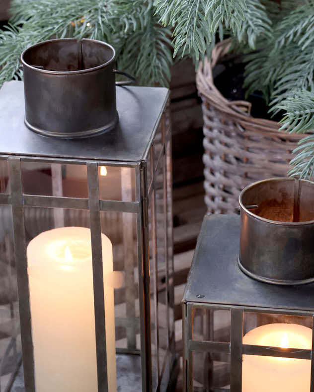 Industrial Style Candle Lanterns