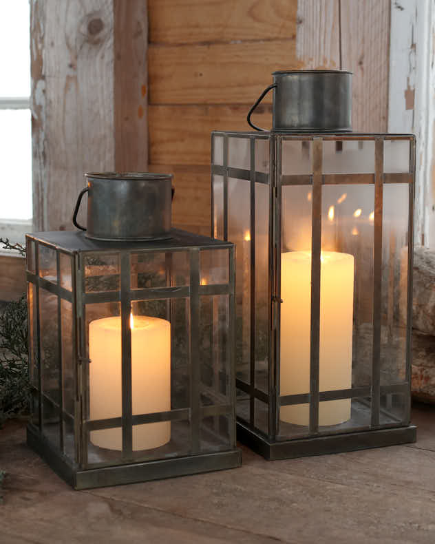 Industrial Style Candle Lanterns