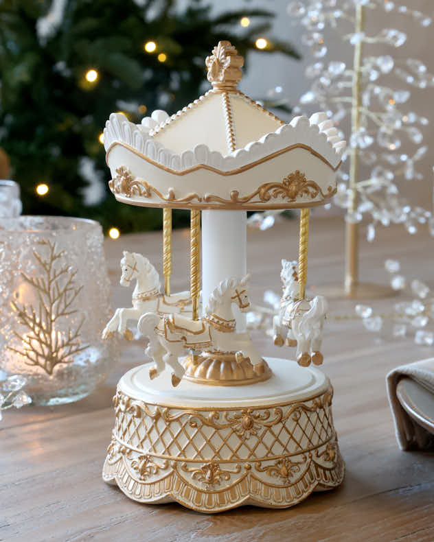 Christmas Carousel Music Box