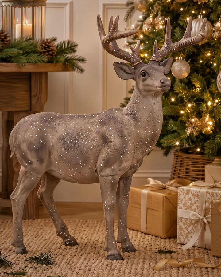 Regal Highland Standing Stag Ornament