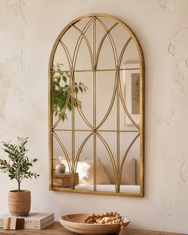 Lumiere Gold Wall Mirror