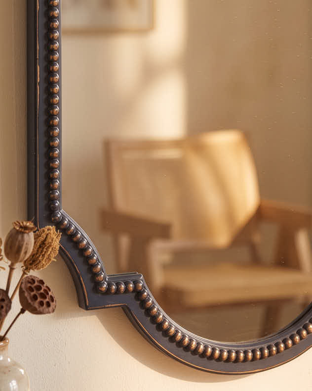 Portrait Navy Wall Mirror
