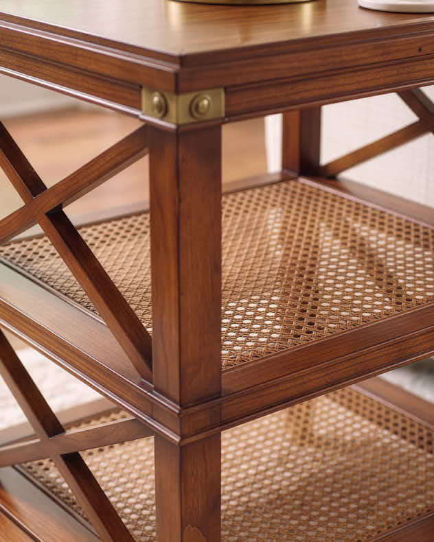Melia Cross Woven Side Table