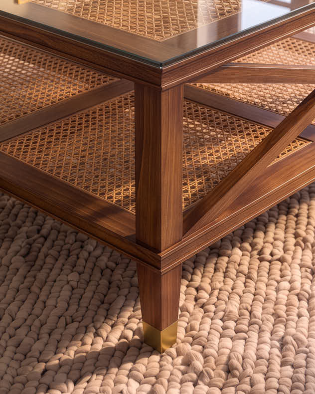 Melia Cross Woven Coffee Table