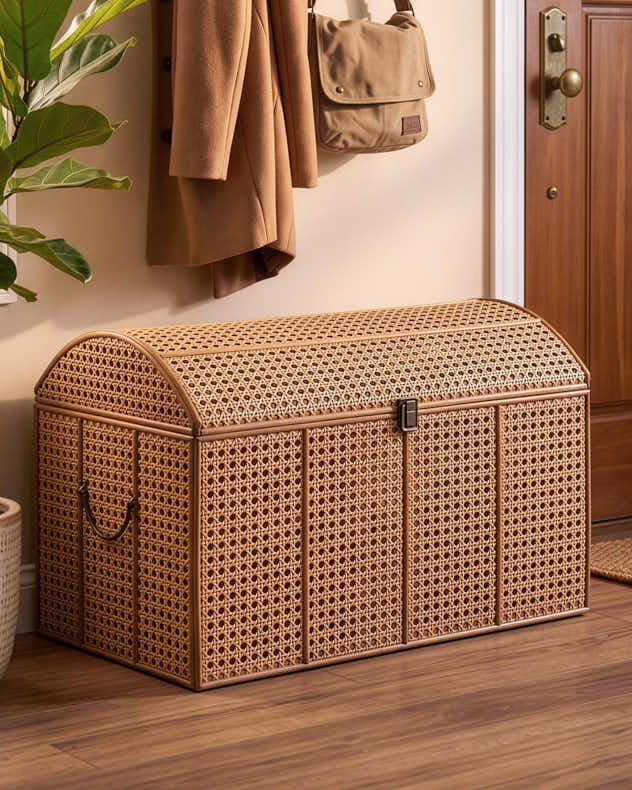 Rattan Storage Treasure Trunk