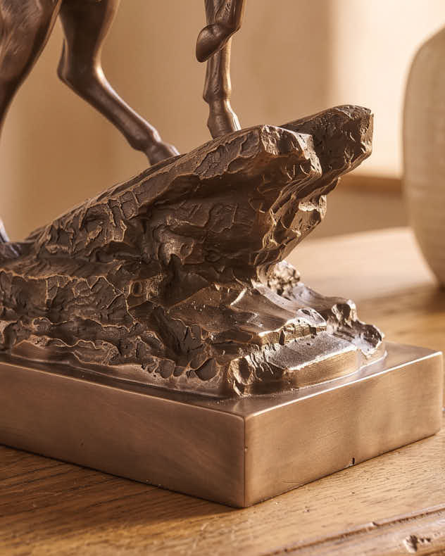 Bronze Mountain Stag Ornament