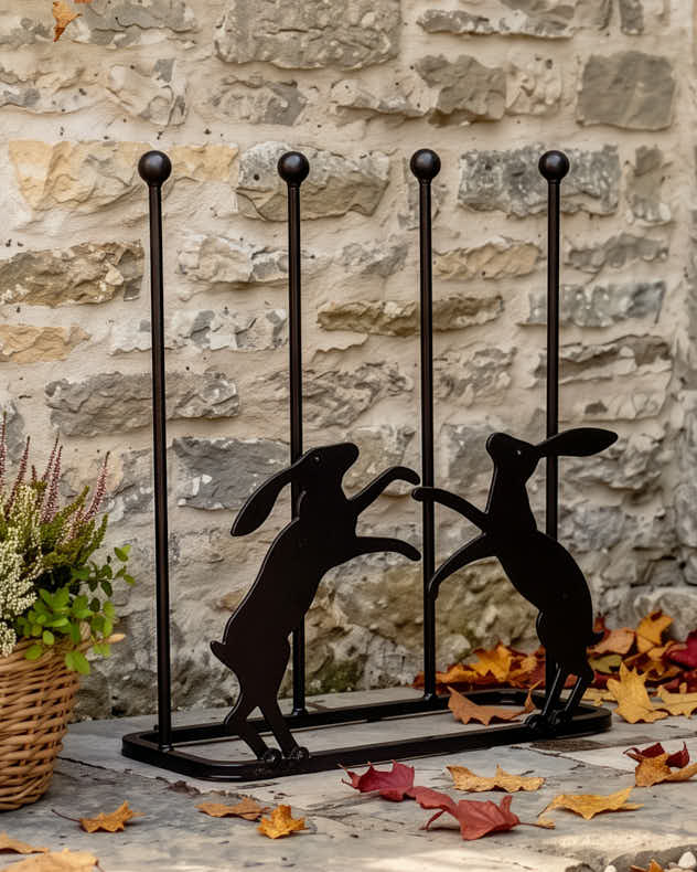 Boxing Hares Boot Rack
