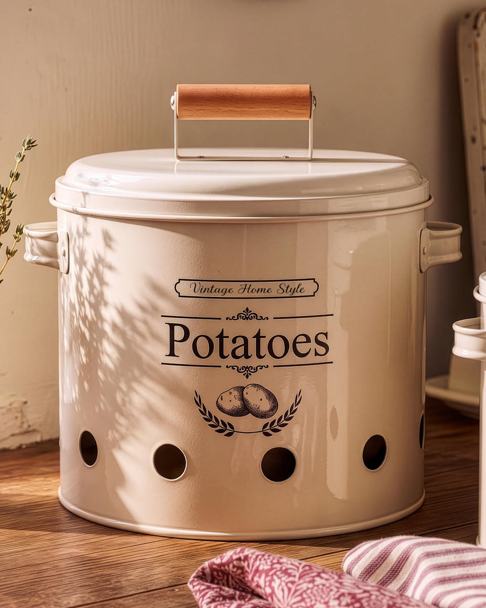 Country Kitchen Potato Tin