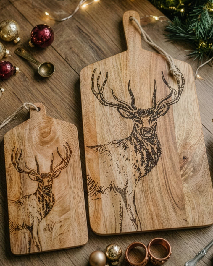 Stag Engraved Table Platter