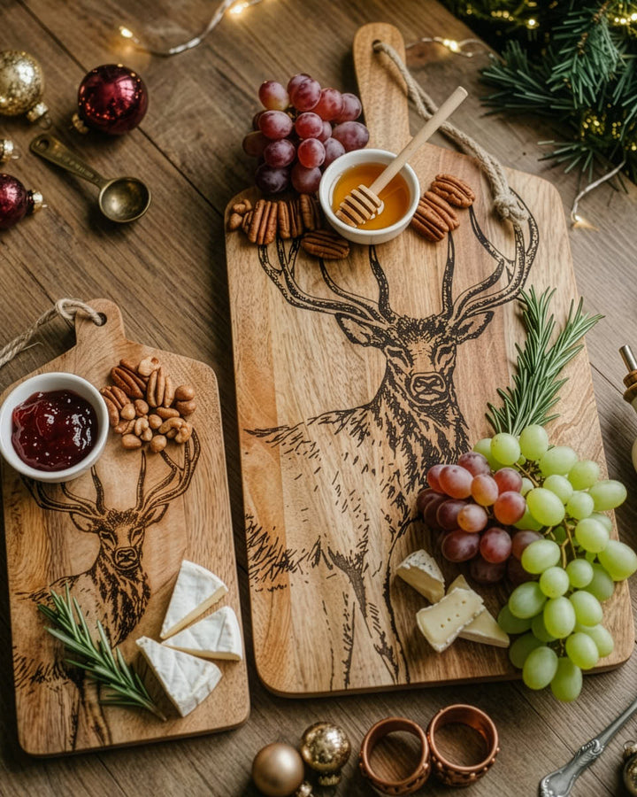 Stag Engraved Table Platter