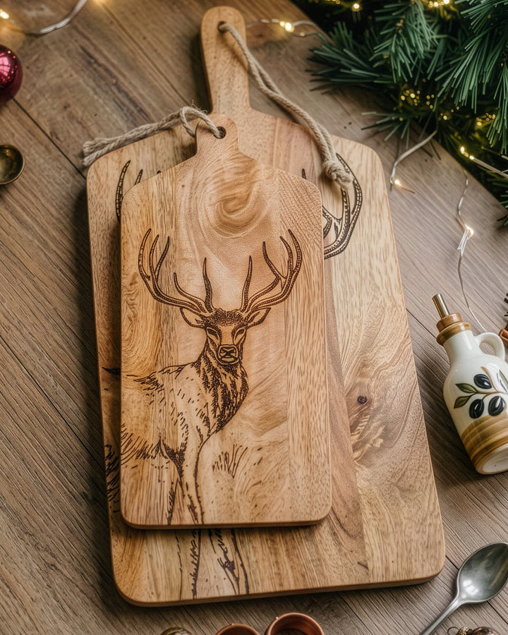 Stag Engraved Table Platter