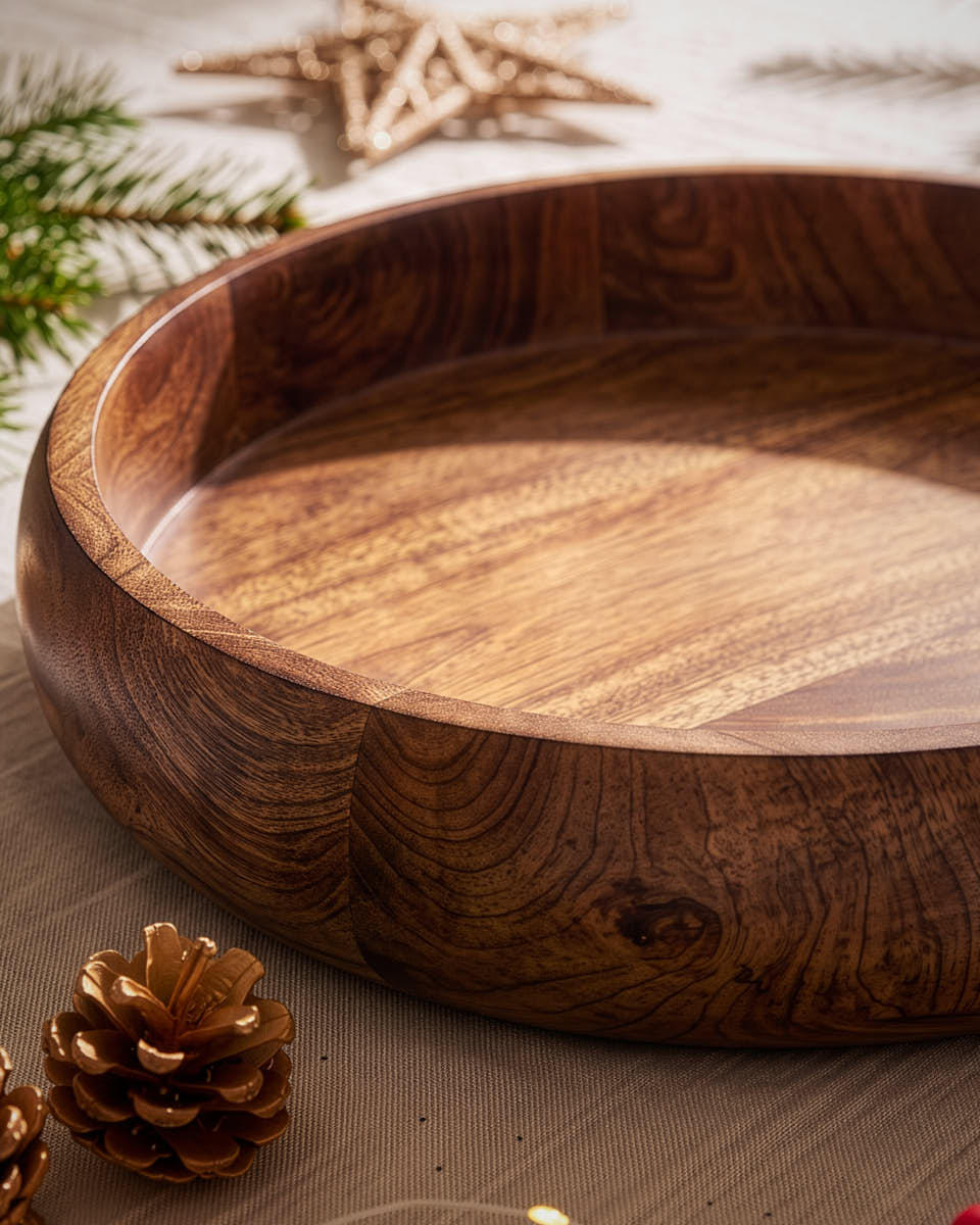 Rustic Wooden Bowl