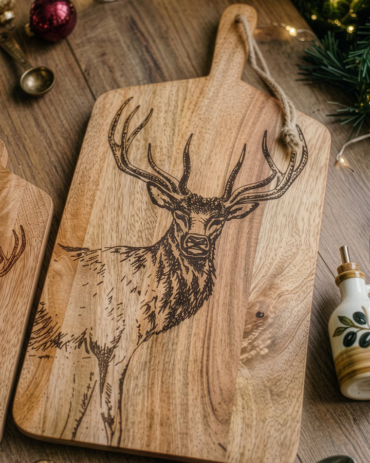Stag Engraved Table Platter