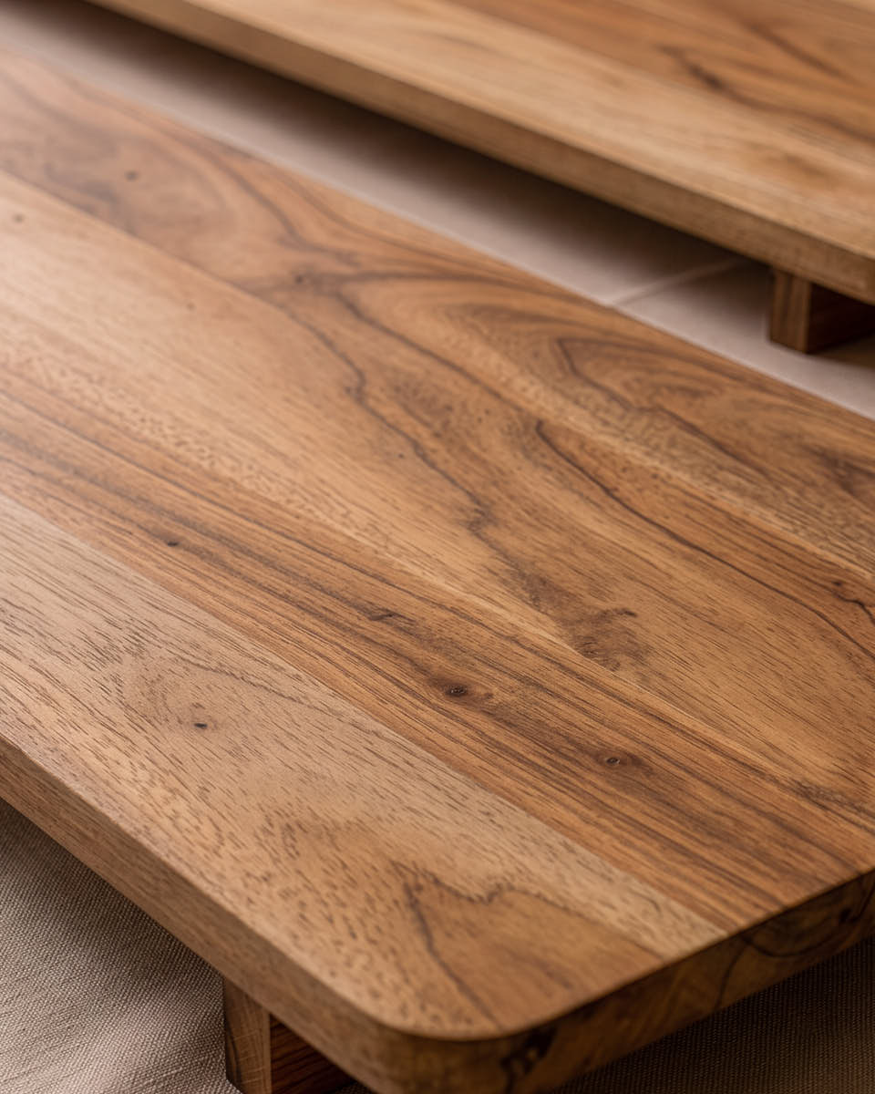 Footed Mango Wood Serving Platter