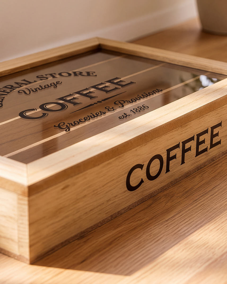 Vintage Style Coffee Pod Caddy