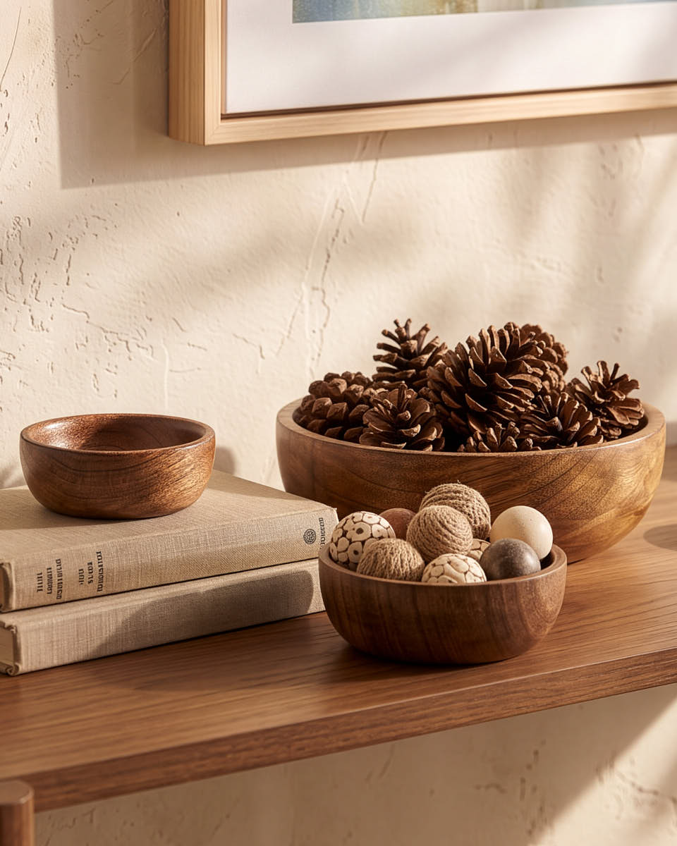 3pc Mango Wood Bowl Set