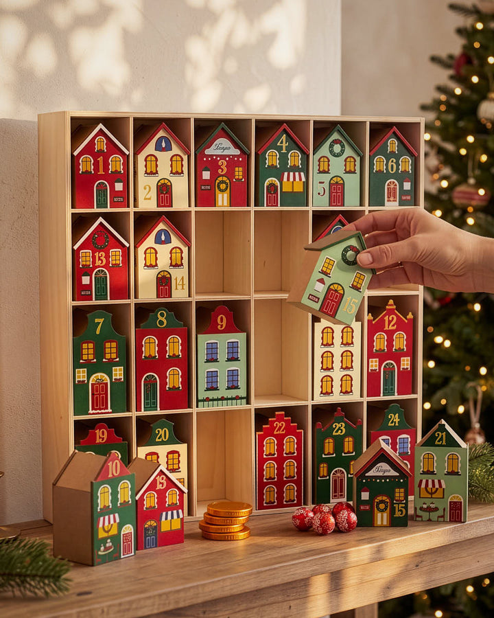 Festive Village Reusable Advent Calendar