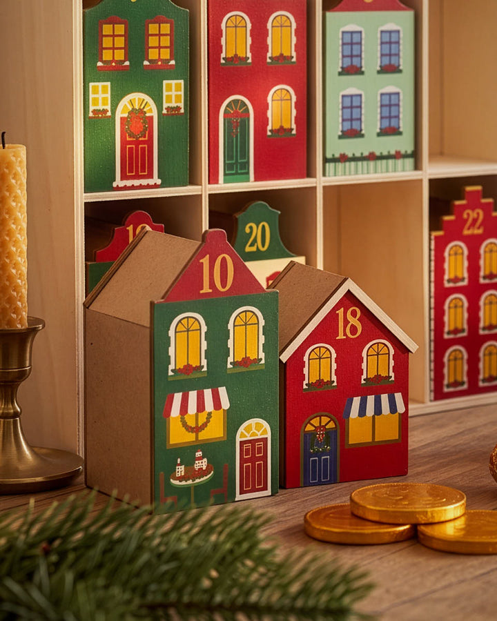 Festive Village Reusable Advent Calendar