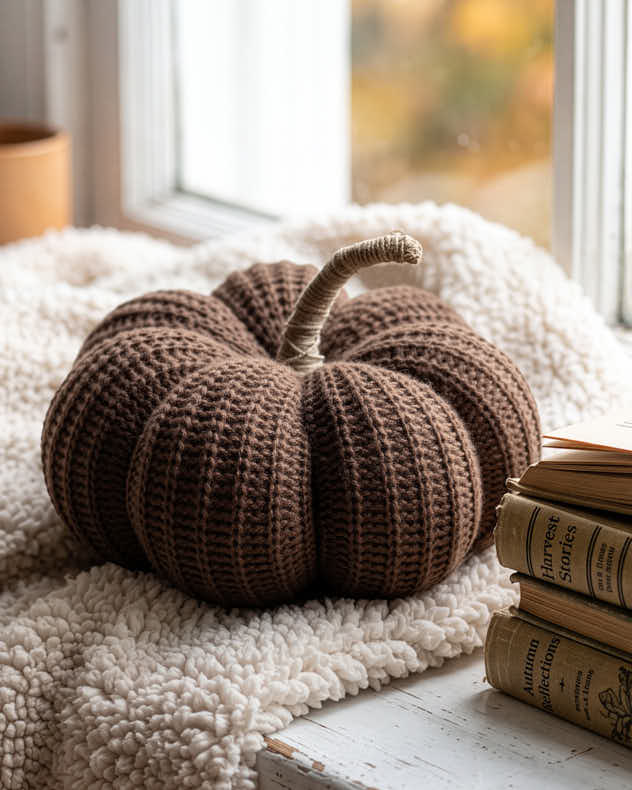 Knitted Pumpkin Decoration