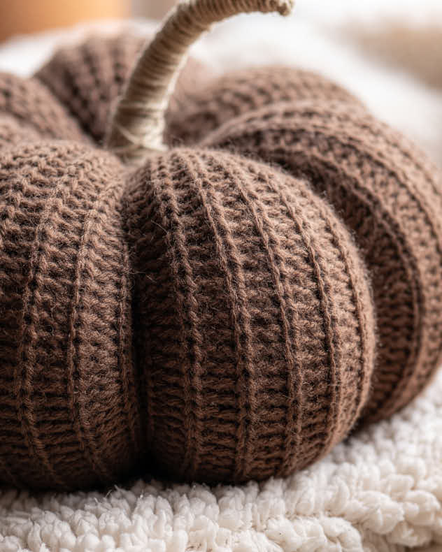 Knitted Pumpkin Decoration