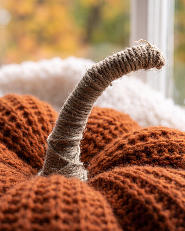 Knitted Pumpkin Decoration
