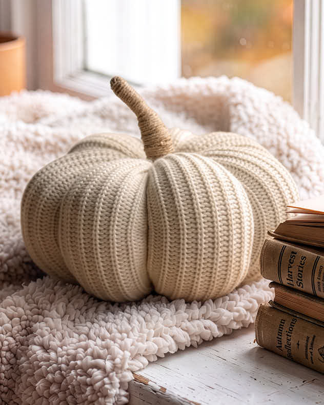 Knitted Pumpkin Decoration