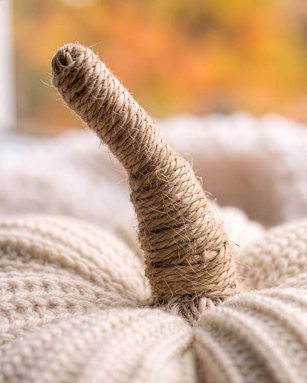Knitted Pumpkin Decoration