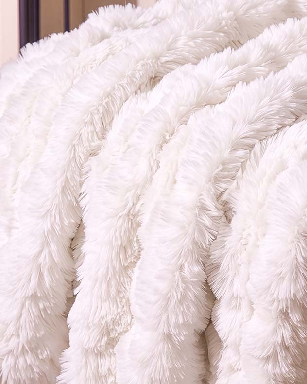 White Rabbit Luxe Faux Fur Throw