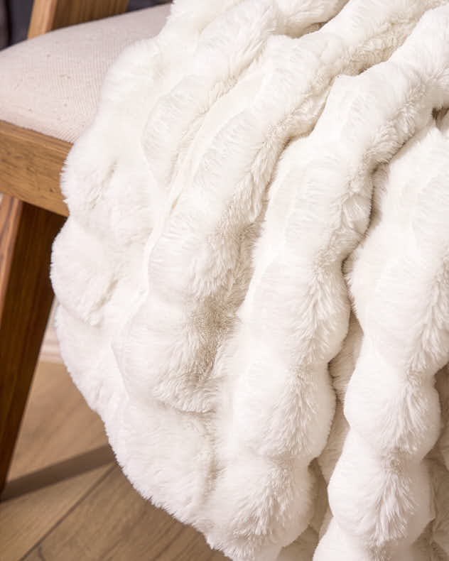 White Rabbit Luxe Faux Fur Throw