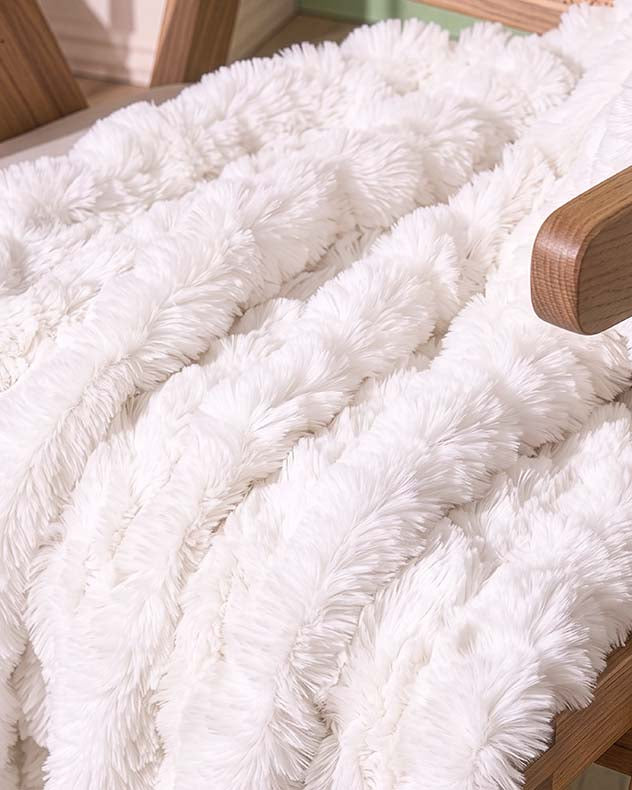 White Rabbit Luxe Faux Fur Throw