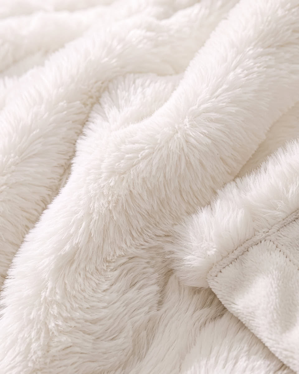 White Rabbit Luxe Faux Fur Throw
