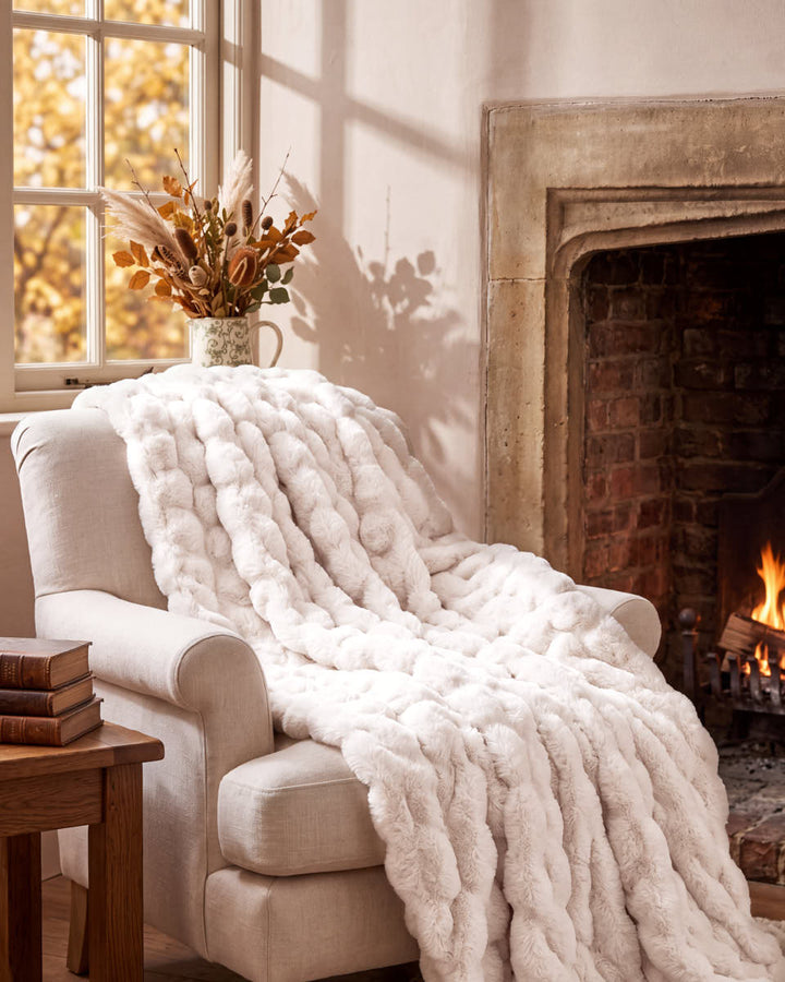 White Rabbit Luxe Faux Fur Throw