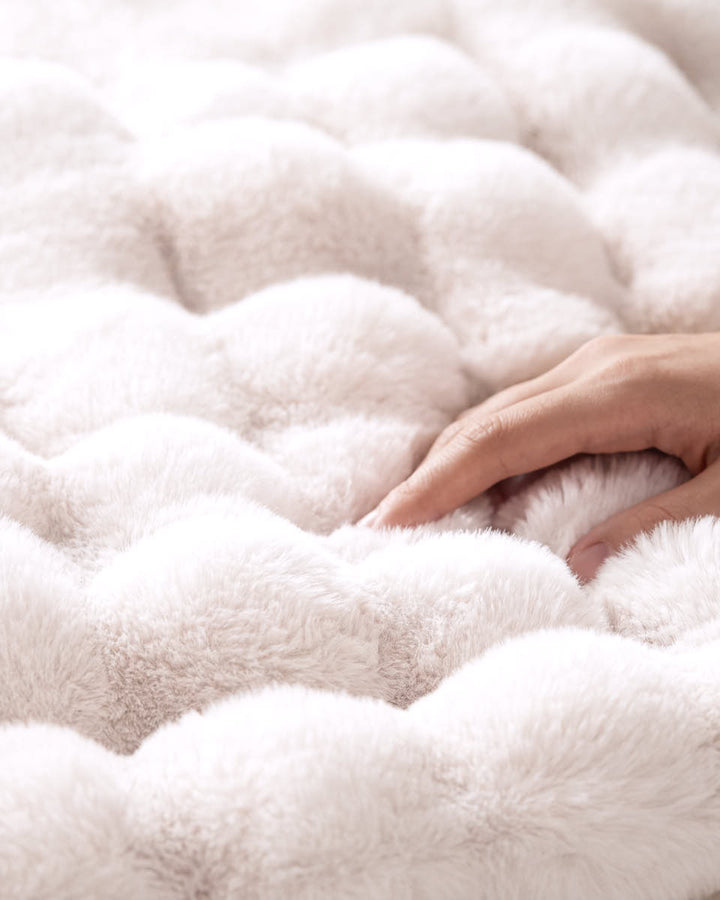 White Rabbit Luxe Faux Fur Throw