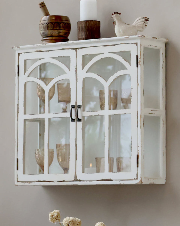 Rustic Archway Wall Cabinet