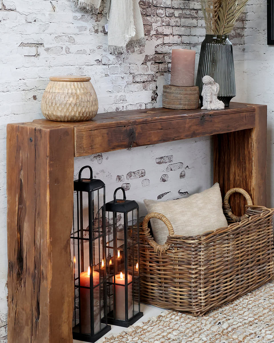 Reclaimed Wood Service Table