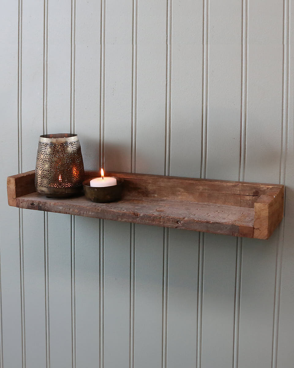 Reclaimed Wood Wall Shelf