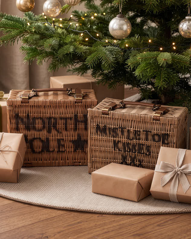 Christmas Wicker Gift Hamper Collection