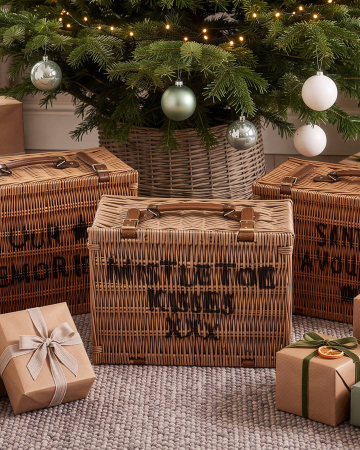 Christmas Wicker Gift Hamper Collection